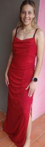 Adult Female Costumes to Hire - Nikita Red Dress - Size 8